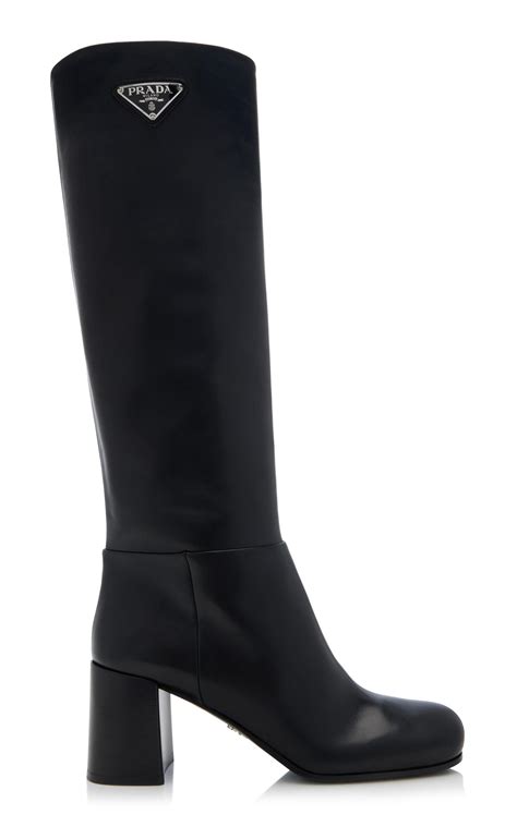 stivali derby prada|Stivali Leather Knee Boots By Prada .